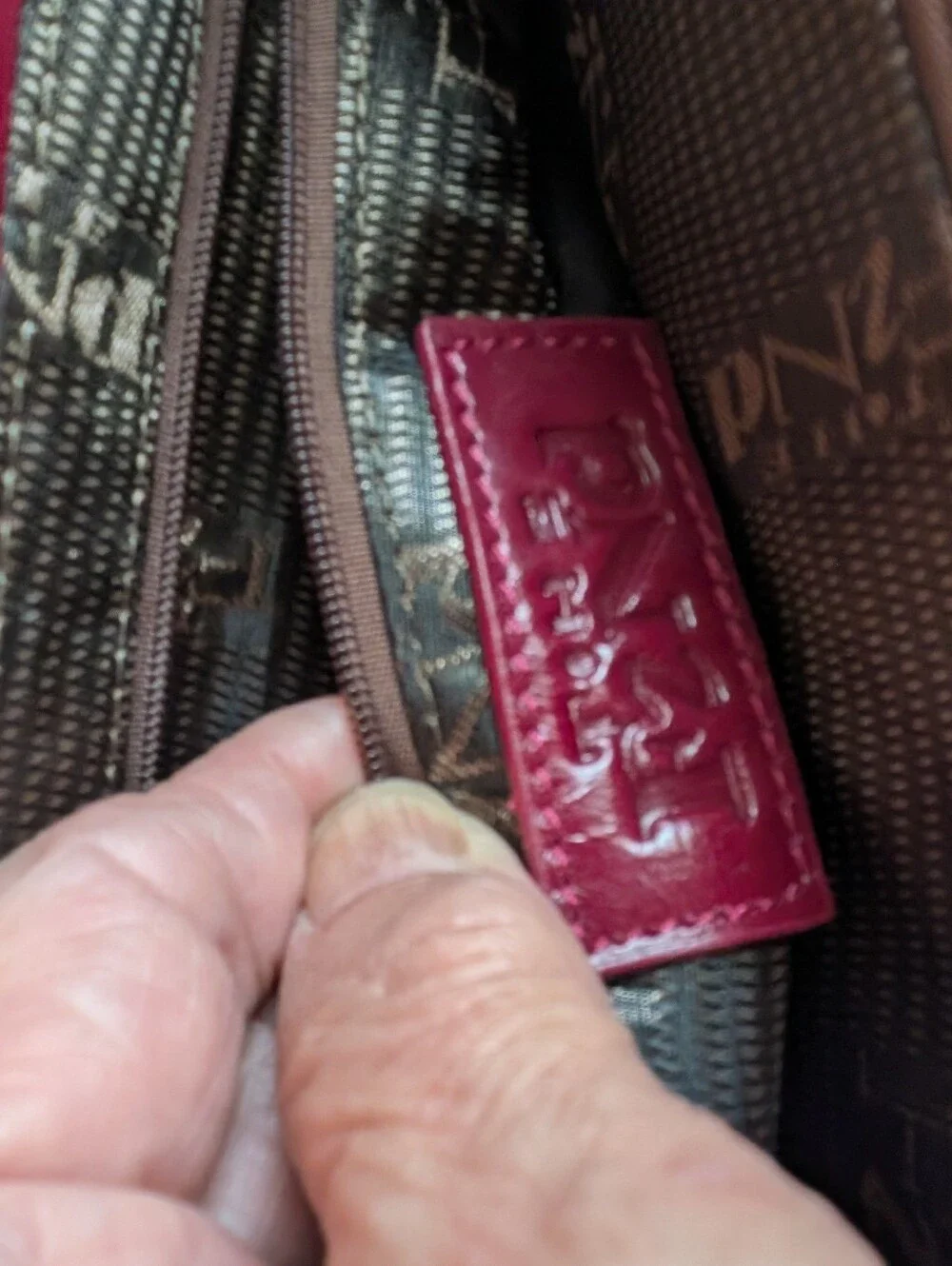 NEW The Find Burgundy Leather Shoulder Bag with Gold Chain